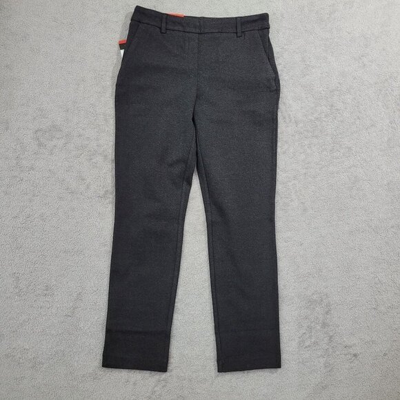 NEW Dalia Womens M Mid Rise Tummy Control Charcoal Pants Slim leg Dress Pants - Picture 1 of 9